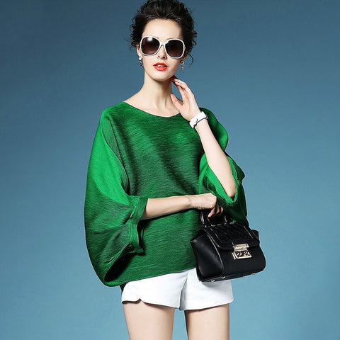 High Quality Loose Pleated T-shirt